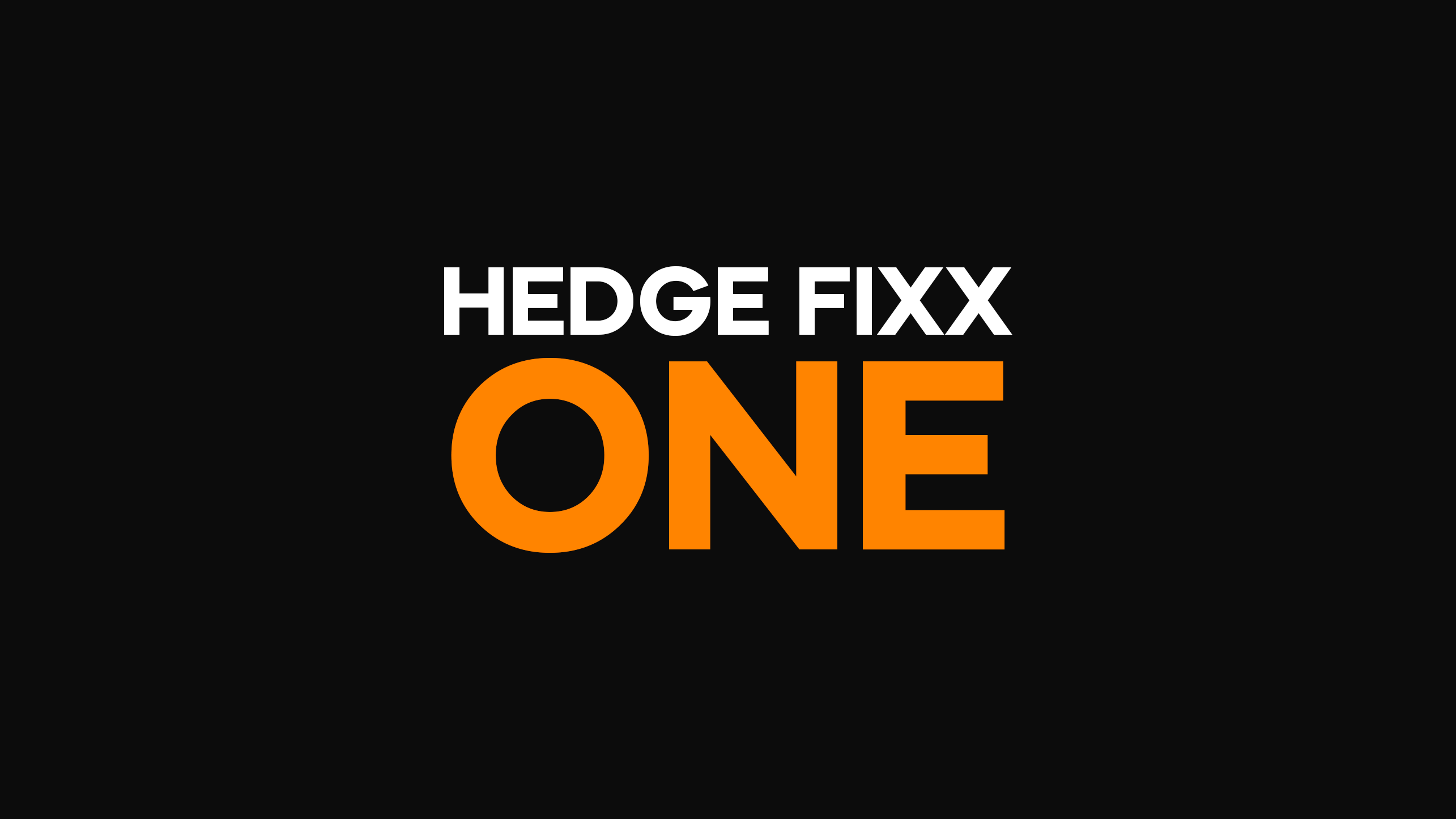 HEDGE FIXX ONE